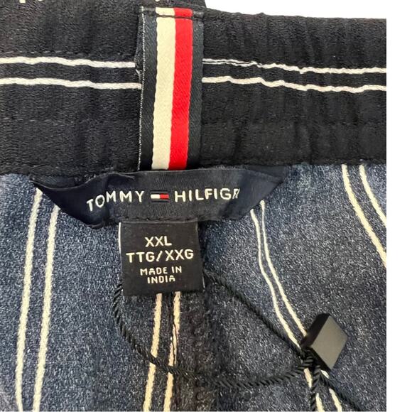 Tommy Hilfiger navy stripe wide leg pant sz XXL - Picture 9 of 11